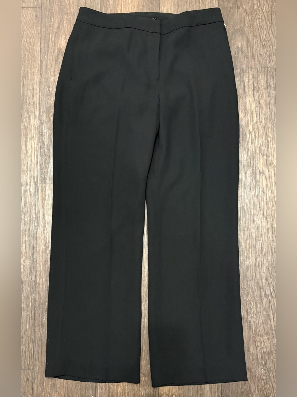 Kasper Petite Black Dress Pants 10P Straight Leg Work Career